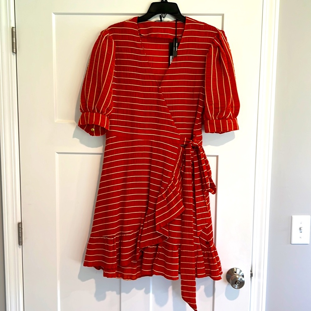 Scotch & Soda Red Striped Dress